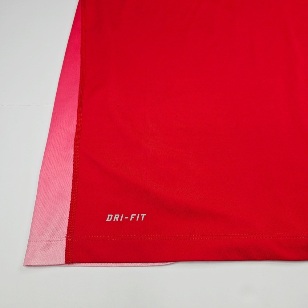 Nike Tiger‎ Woods Collection Dri Fit Red Golf Polo Shirt Mens Large L - Picture 2 of 12